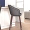 Flash Furniture 30" Gray LeatherSoft Barstool with Wood Legs, PK 2 2-AY-1928-30-GY-GG - alternate 8